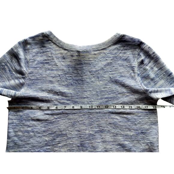 Akemi + Kin Light Blue Anthropologie Ezri Asymmetric Knit Long Sleeve Top Sz XSP - Picture 8 of 10